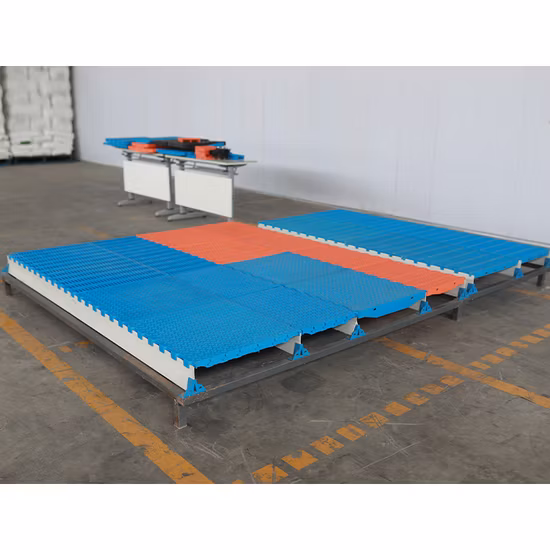 Buen precio, listones de plástico azul, pisos de cerdo, listones de plástico para la venta